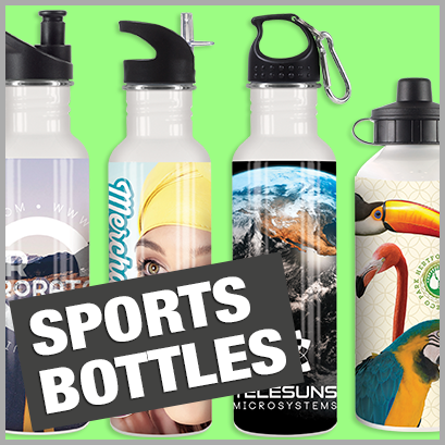 Sports Bottles personalised with print